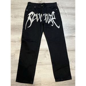REVENGE Hype Streetwear Fashion Denim Jeans Size Large 32‎ X 31